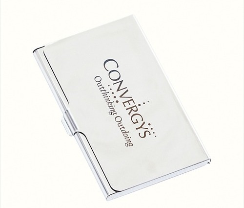 Steel Finish Non Branded Promotional Metal Visiting Card Holders
